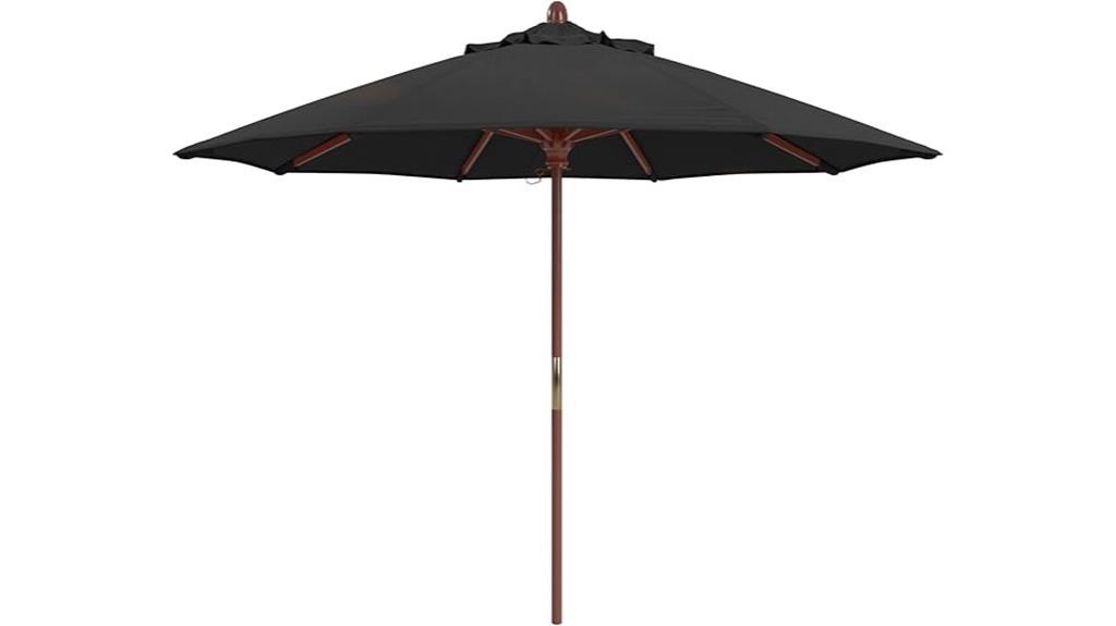 premium hardwood commercial umbrella