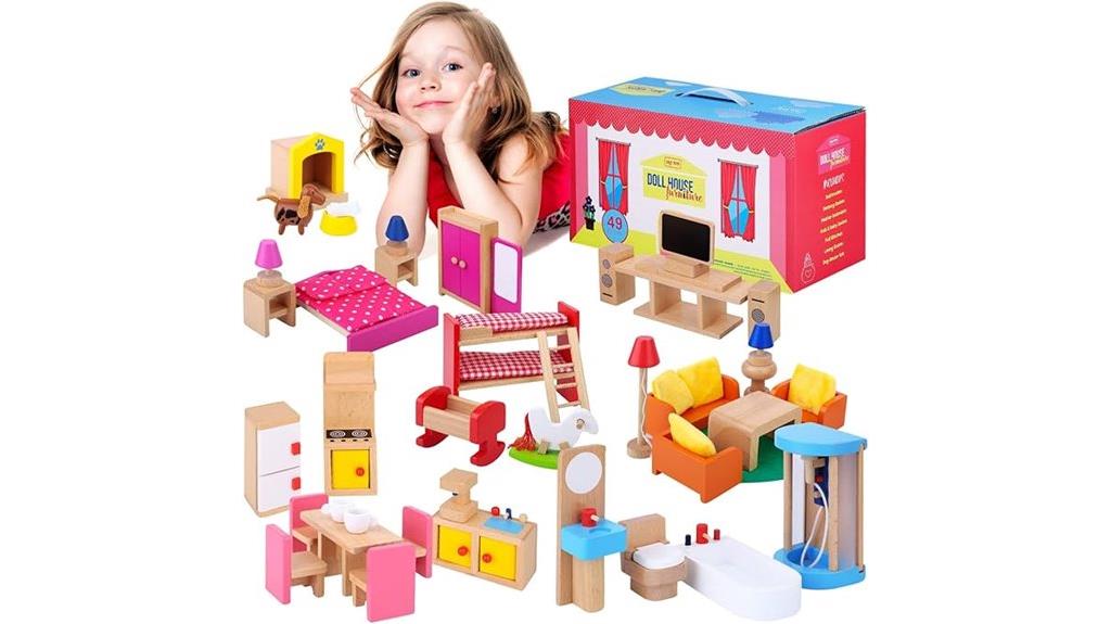 premium wooden dollhouse