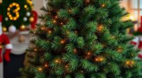realistic pre lit christmas trees