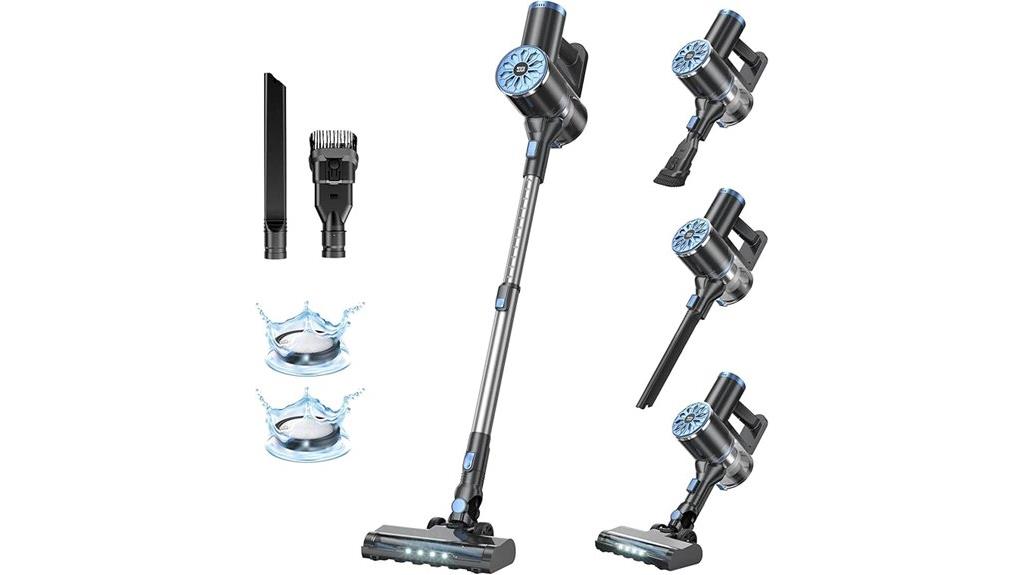 rechargeable cordless vacuum with led