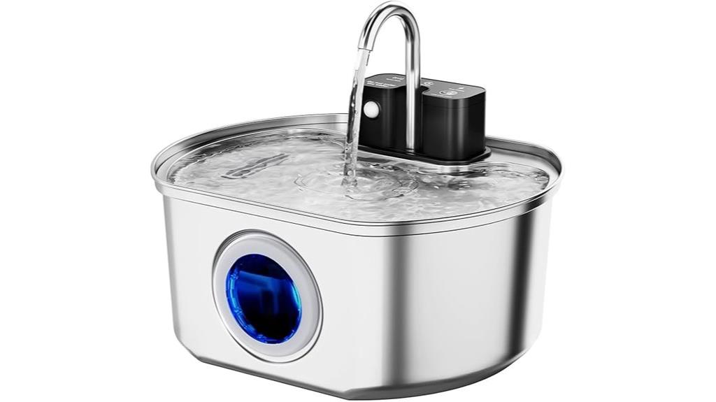 rechargeable steel cat fountain