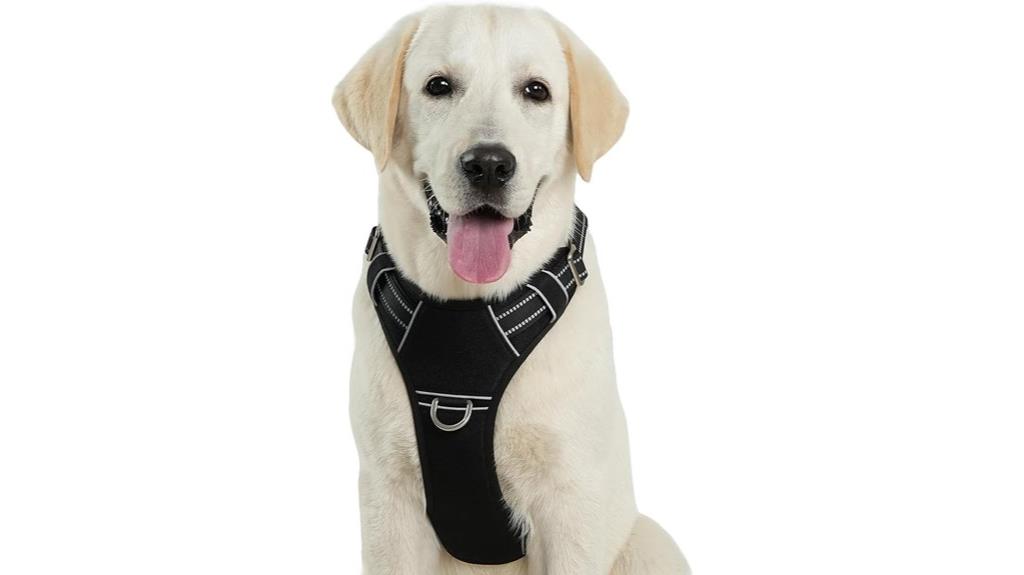 reflective adjustable soft harness