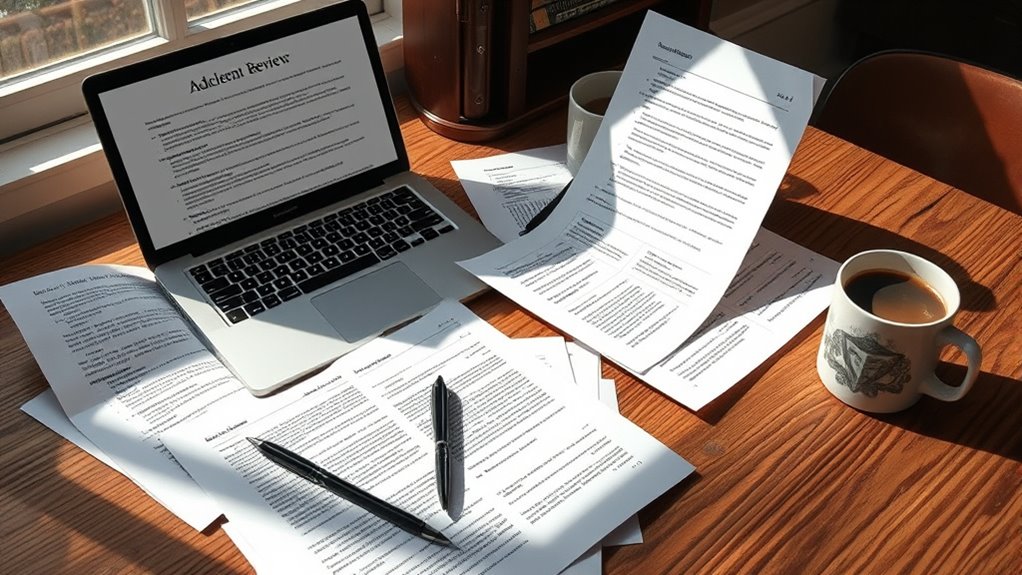 reviewing academic submissions thoroughly