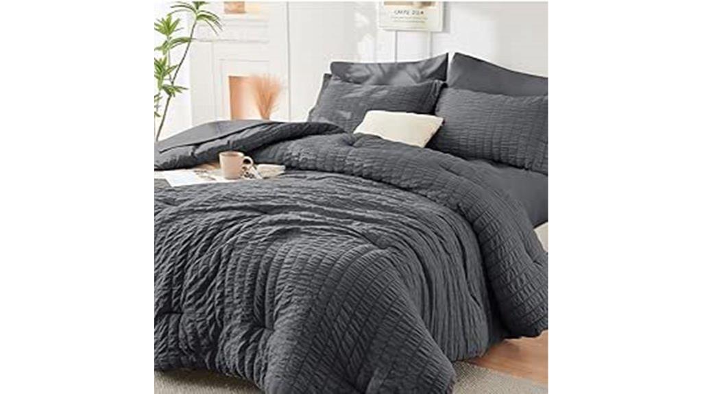seersucker king comforter set