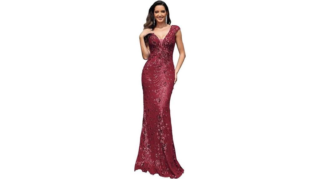 sequin mermaid evening gown