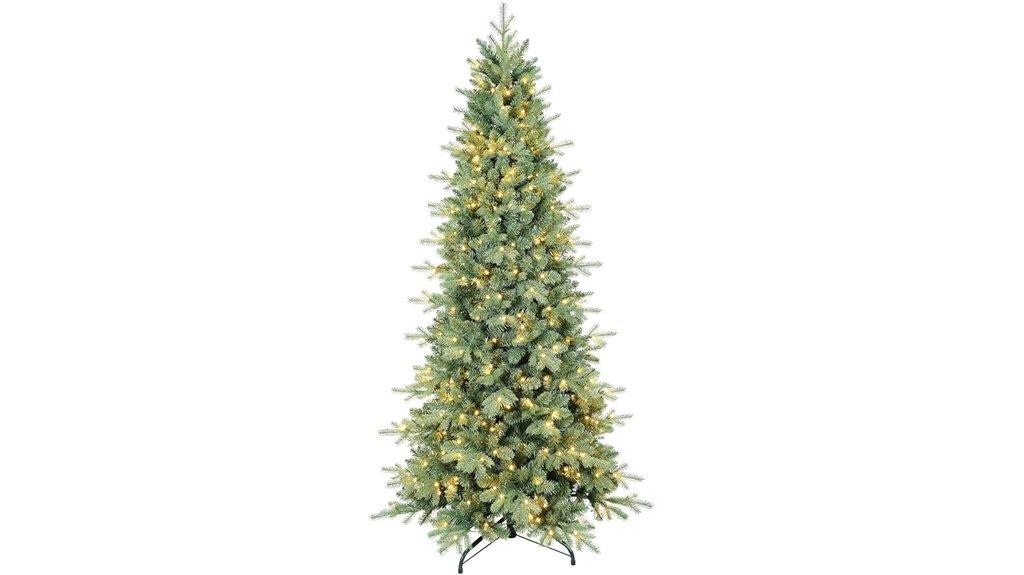 seven foot pre lit slim tree