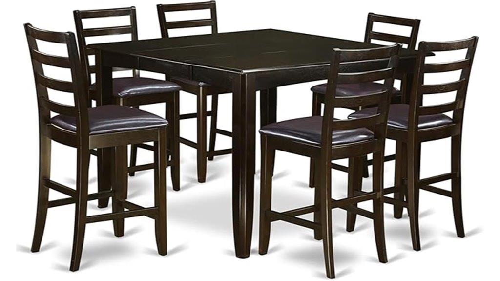 seven piece counter dining set