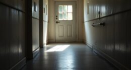 shadow slips through door