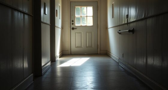 shadow slips through door