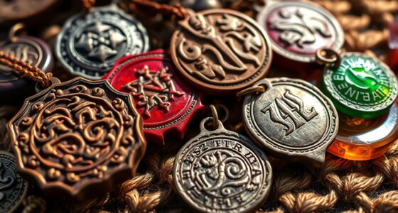 shield with mystical symbols