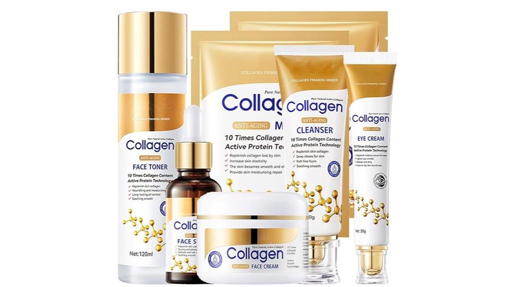 six piece collagen skincare kit