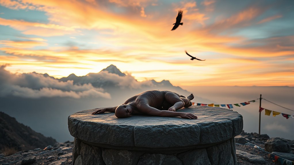 sky burial spiritual symbolism