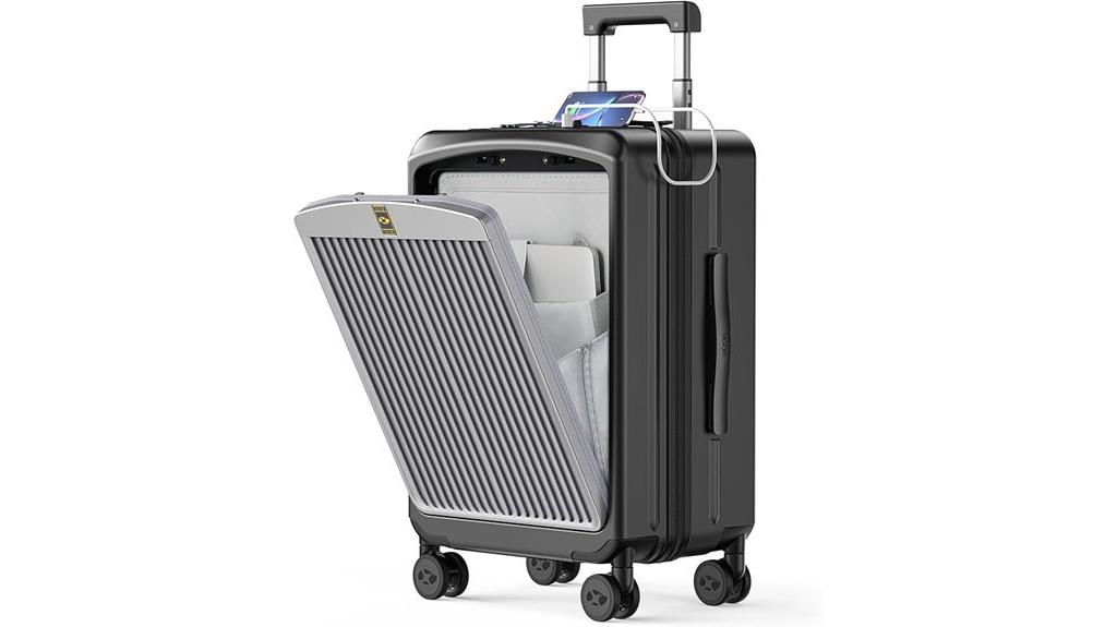 small tsa approved spinner luggage
