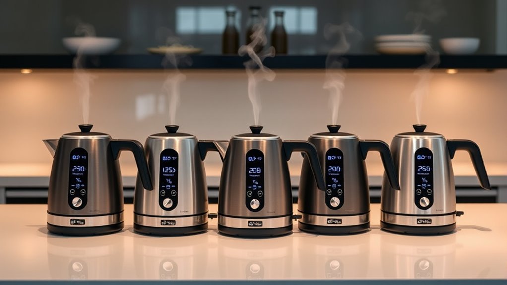 smart kettles with precise temperature