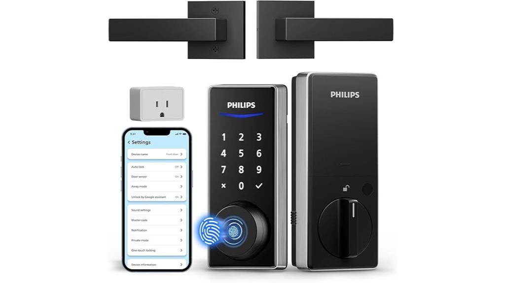 smart lock with handle