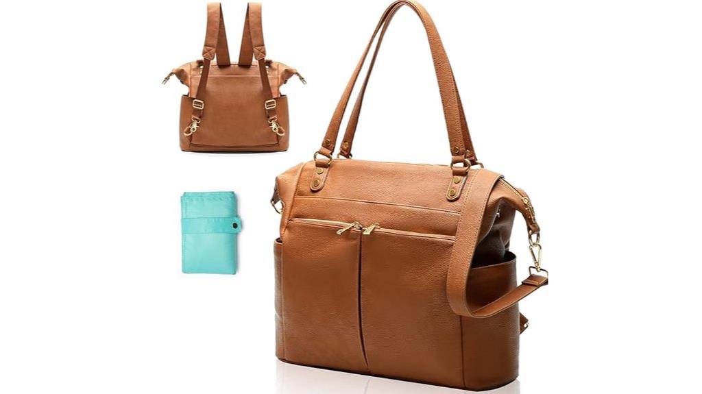 spacious diaper bag tote