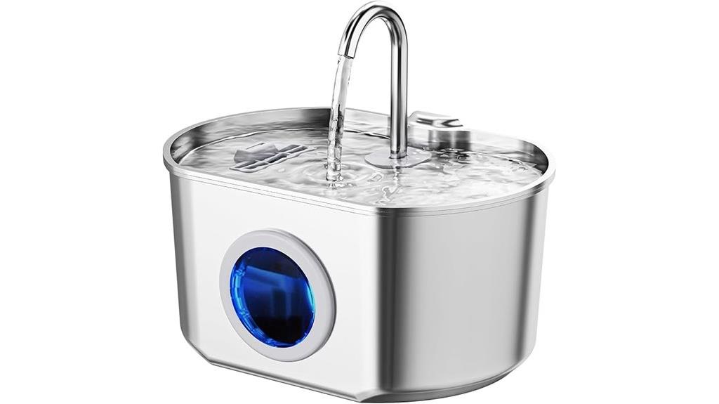 stainless steel cat fountain