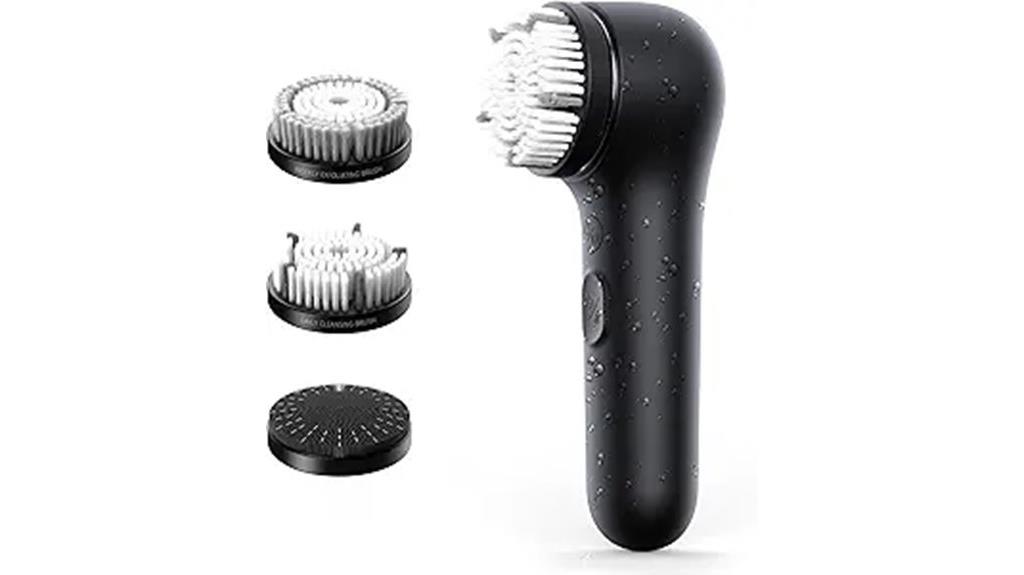three mode facial cleansing brush