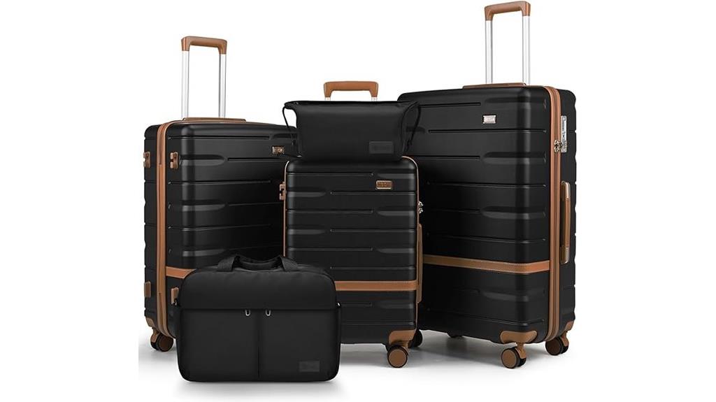 three piece tsa luggage set
