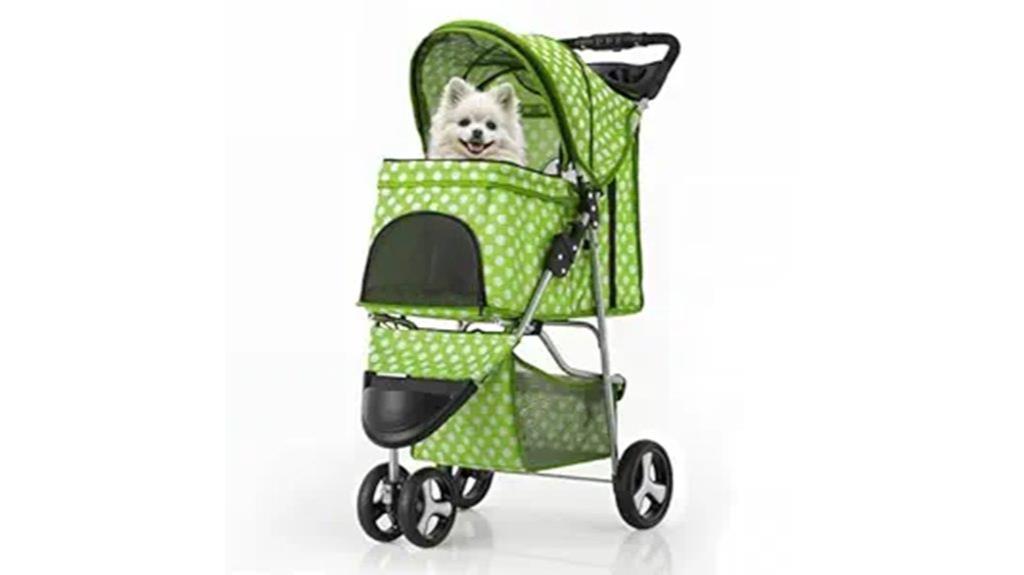 three wheel pet stroller