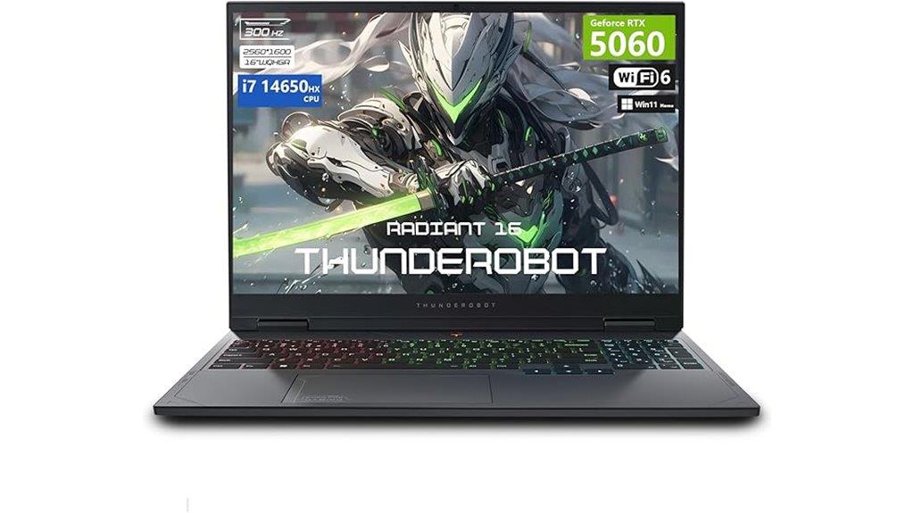 thunderobot 16 inch gaming laptop