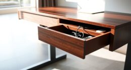 top cable managed sit stand desks