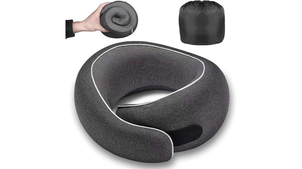 travel memory foam neck pillow