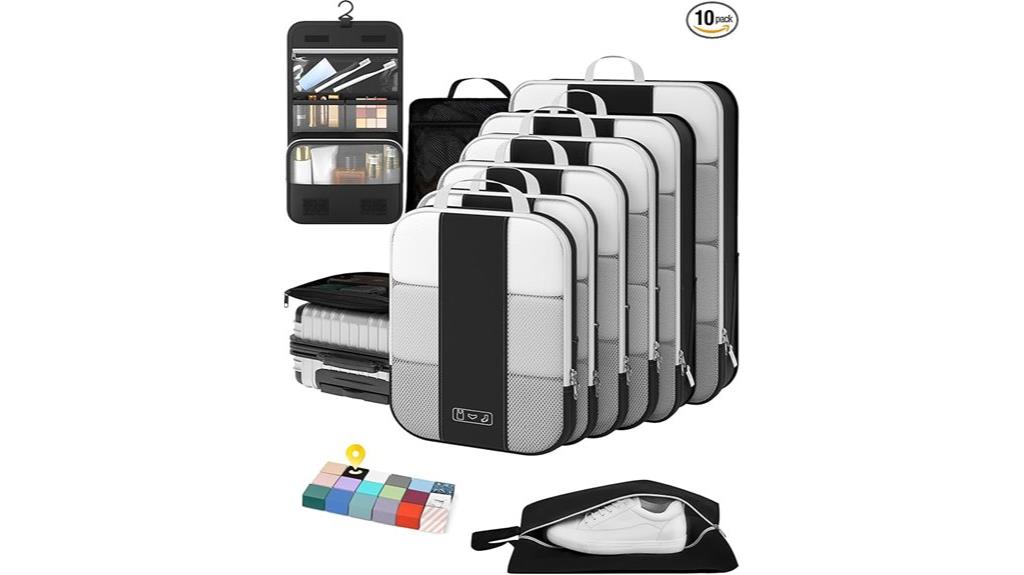 travel packing cubes set