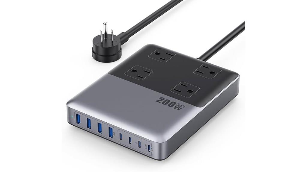 twelve port usb c charger