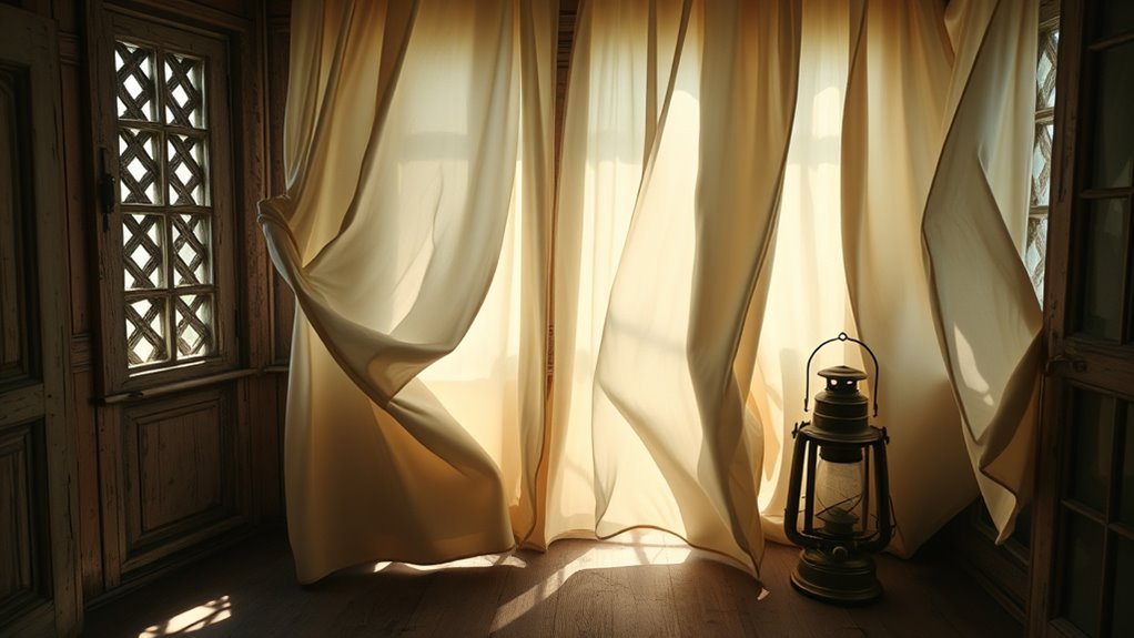 unexplained curtain movements