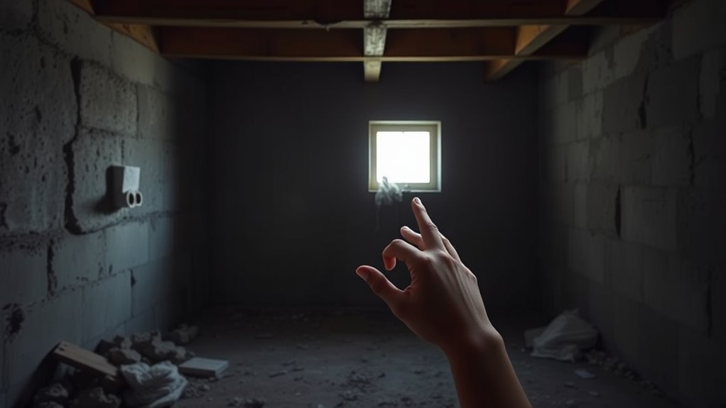 unfinished basement physical touch