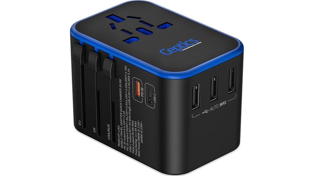 universal adapter with usb