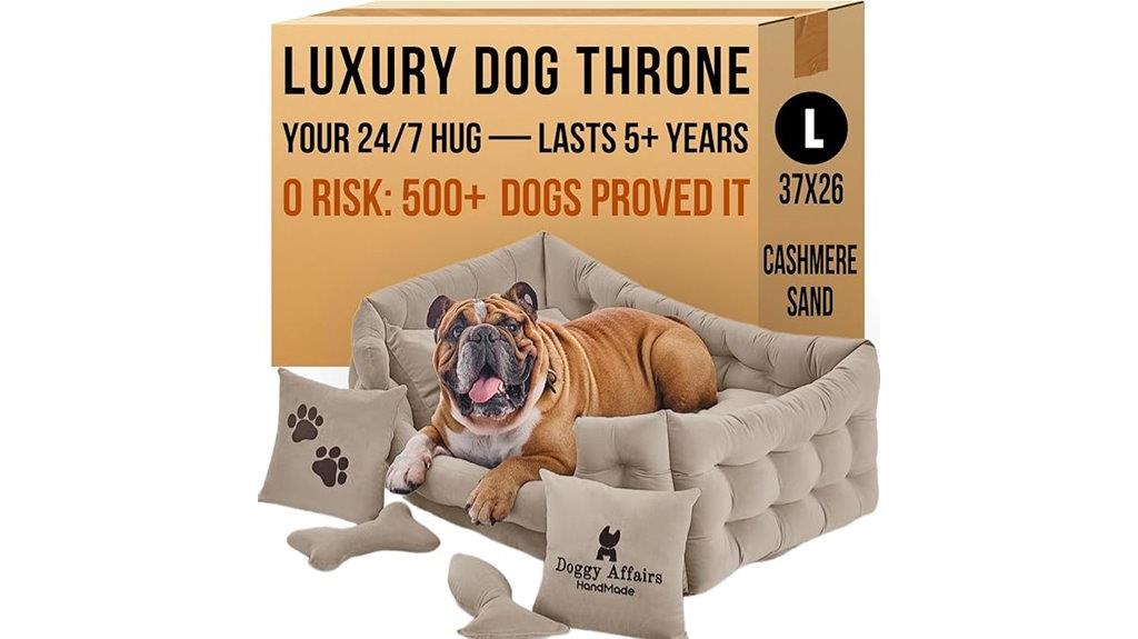 velvet chesterfield dog bed