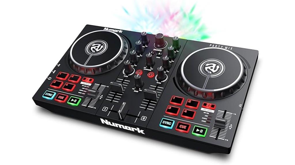 versatile dj controller lights