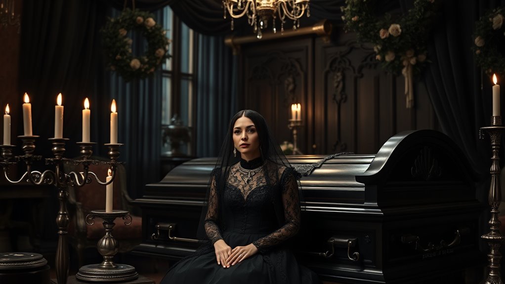 victorian mourning attire and jewelry
