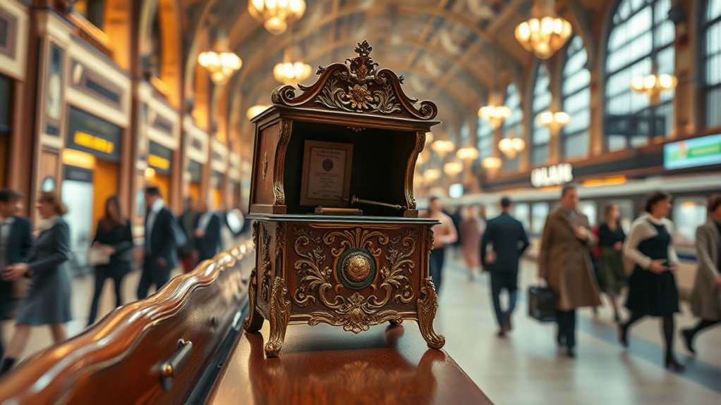 vintage music box activates mysteriously