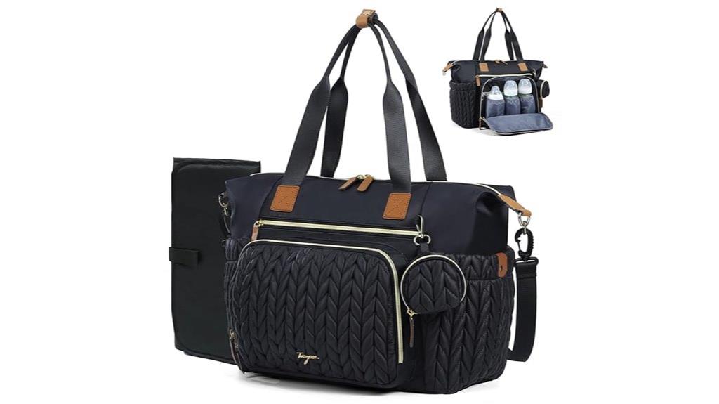 waterproof diaper bag tote