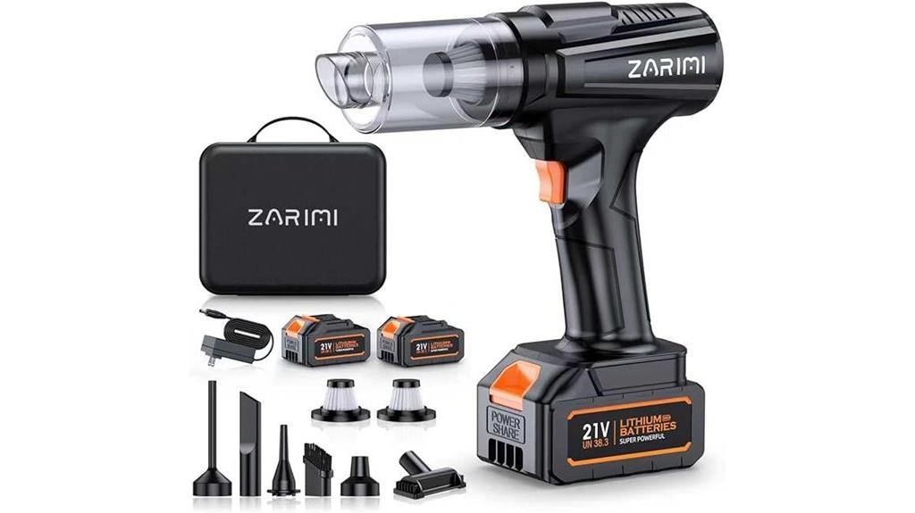 wireless car vacuum with batteries