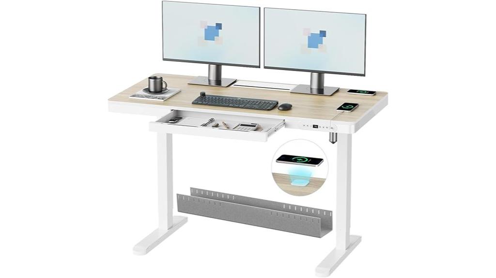 wireless charging desk drawer