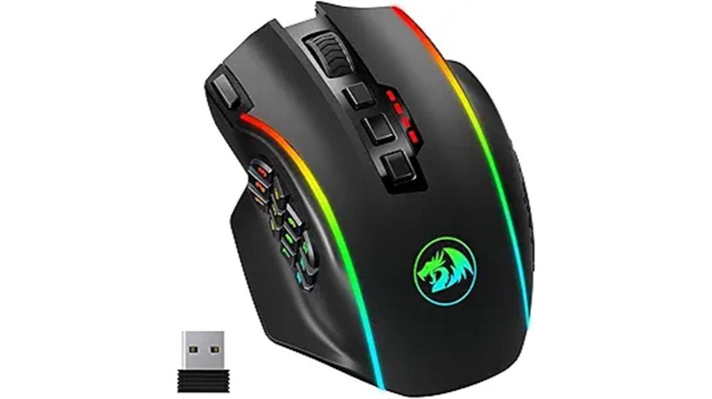 wireless mmo gaming mouse