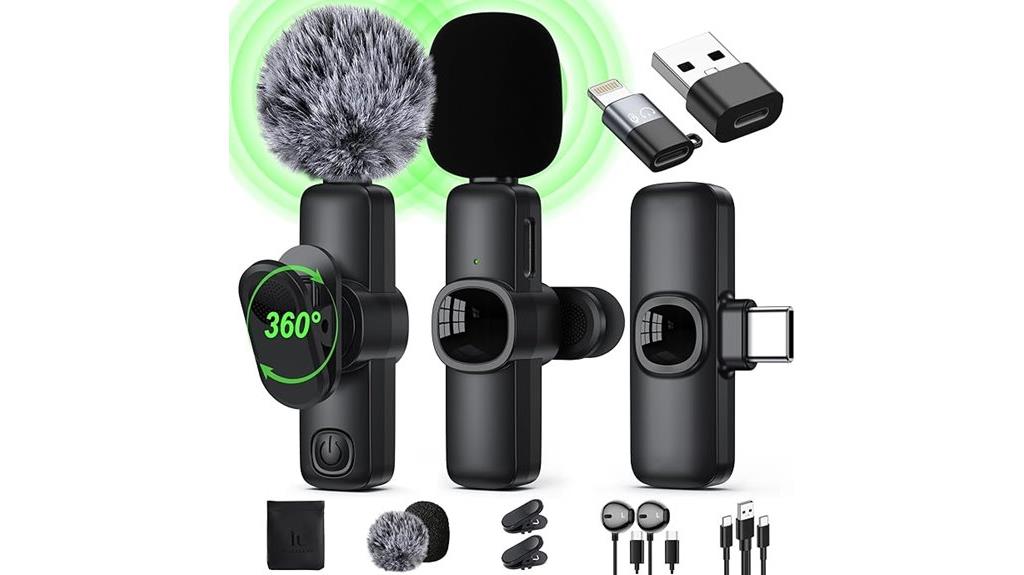 wireless smartphone lavalier microphone