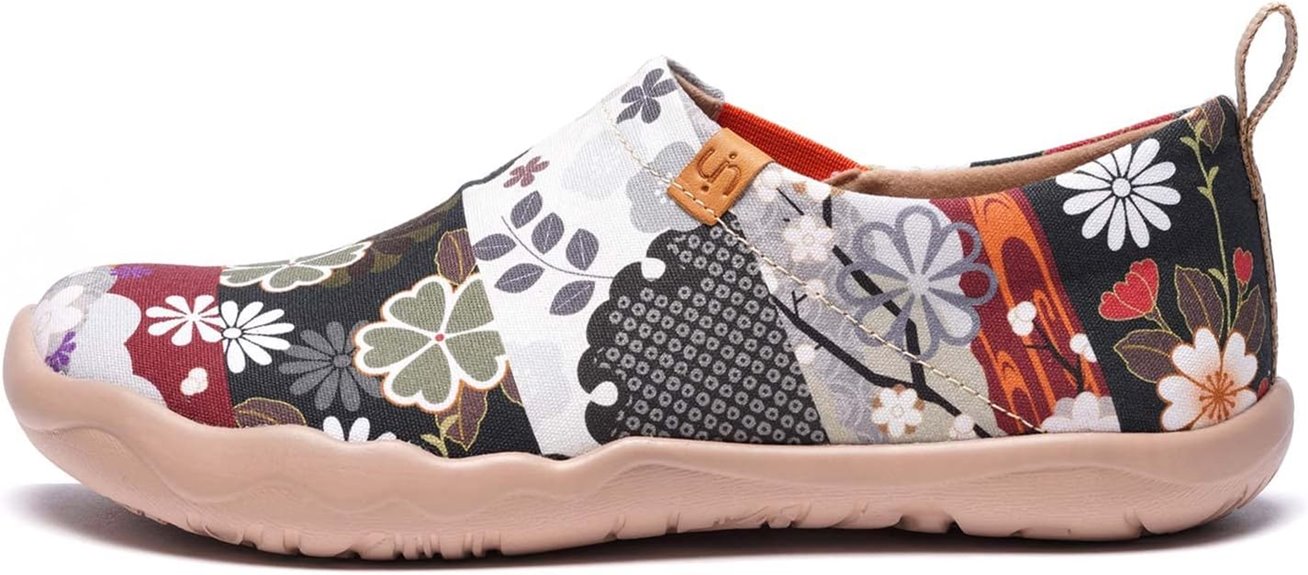 women s artistic travel slip ons