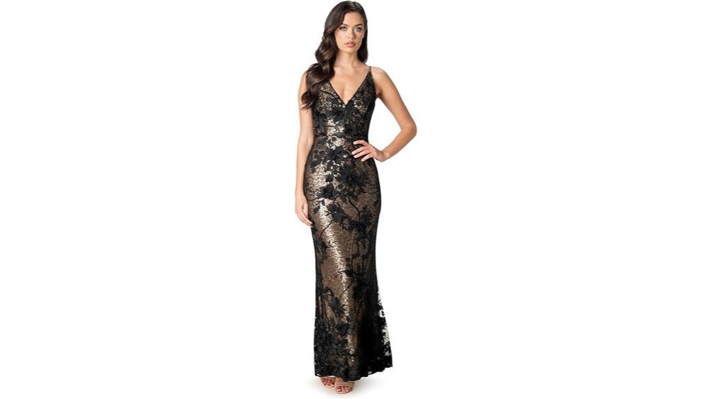 women s fitted maxi dress