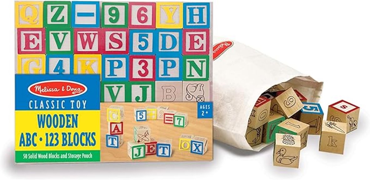 wooden blocks with storage
