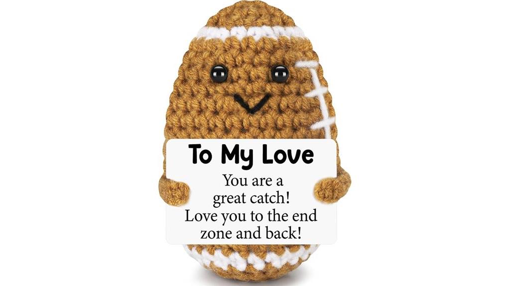 crochet football gift