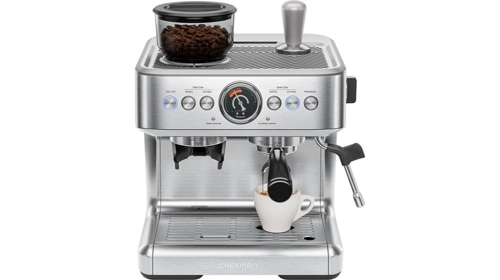 espresso machine with milk frother