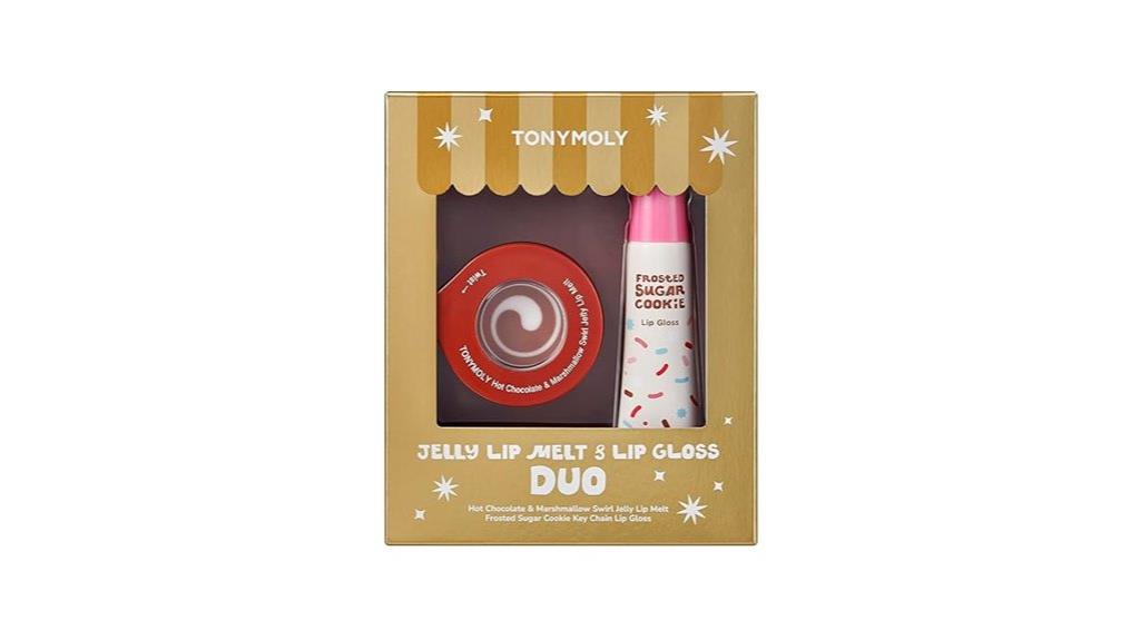 lip gloss and melts duo