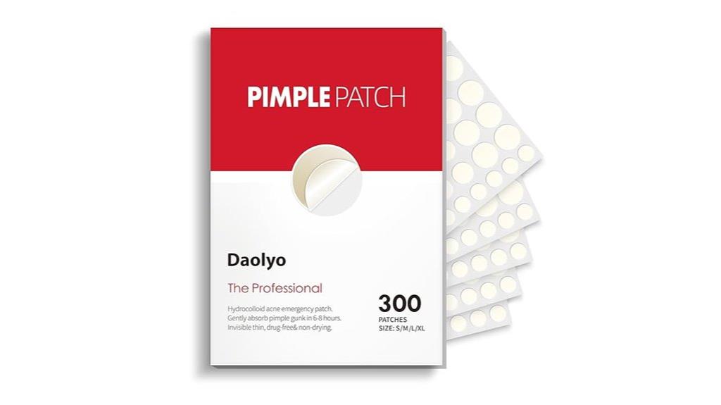 multiple pimple patch sizes