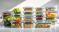 top glass meal storage