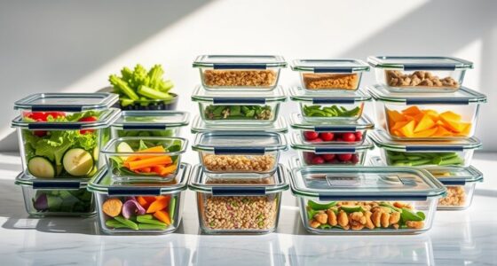 top glass meal storage